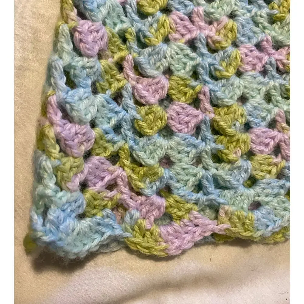 Hand Made Crocheted 2-piece Skirt Set Bunny Spring Easter‎ Girls 24 mo